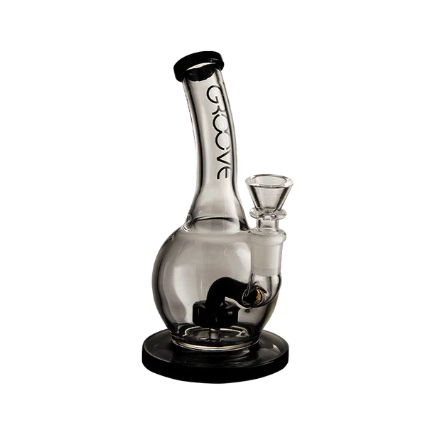 Groove Bubbler Rig With Base Water Pipe 7&quot;