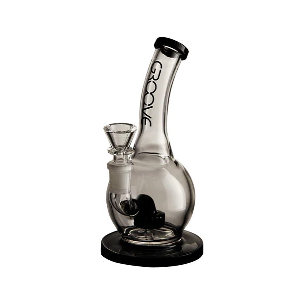 Groove Bubbler Rig With Base Water Pipe 7&quot;
