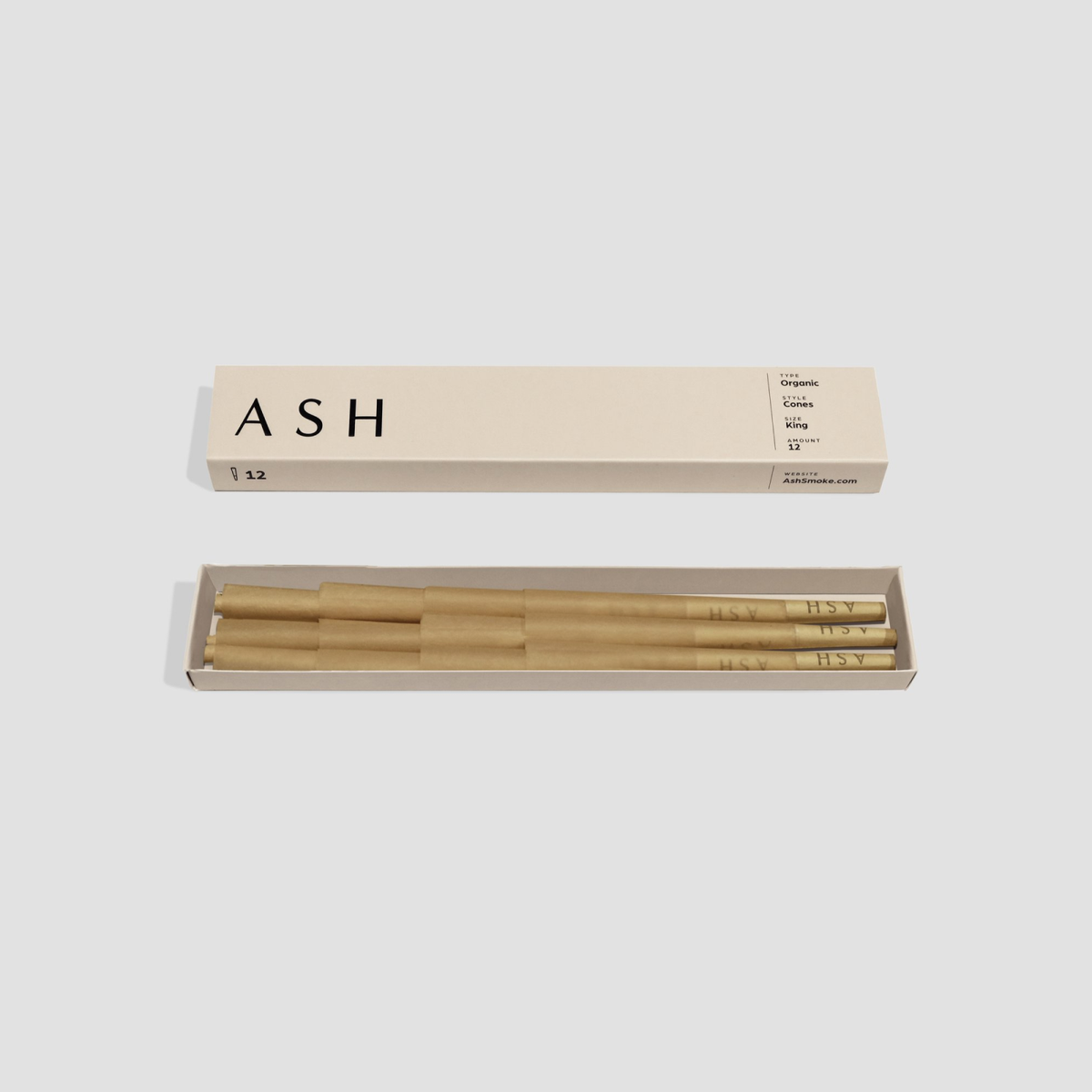 ASH Pre-rolled Cones | Organic | 12 count