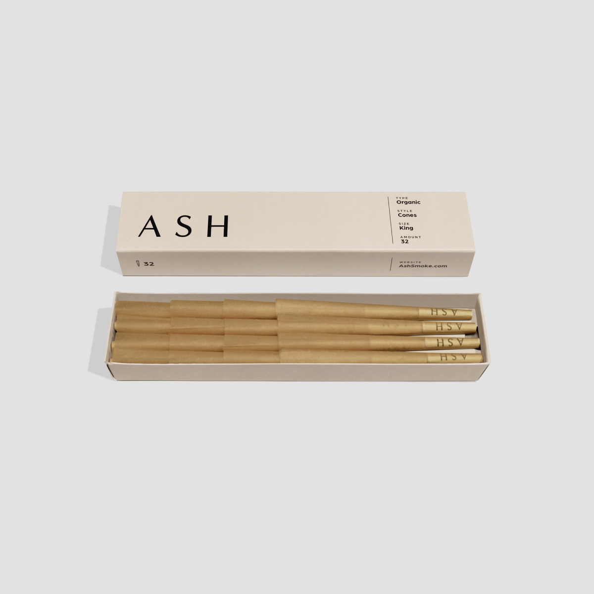 ASH Pre-rolled Cones | Organic | 32 count